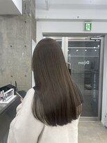 ディジョン 自由ヶ丘(Dijon)&nbsp;韓国顔まわりレイヤーカットグレージュオリーブベージュブラウン