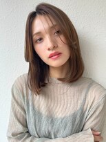 カバーヘア ブリス 上尾西口店(COVER HAIR bliss)&nbsp;内巻きボブ×ココアベージュ/ワンカール髪質改善小顔ヘアp上尾