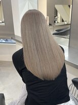 ラック 表参道(LUCK) ミルクティーベージュの切りっぱなしボブ