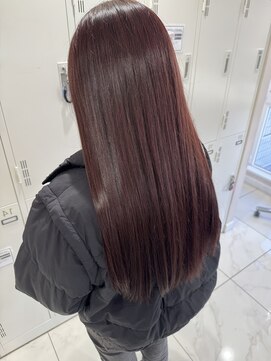 アッシュ 二俣川南口店(Ash) 大人かわいいボルドーカラー