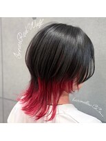 ヘアメロウ ココ(hair mellow CoCo...) ウルフ×インナーレッド