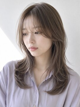 ヘイ 松本店(HEY) 【HEY 松本店】透明感アッシュベージュ×ロングくびれレイヤー