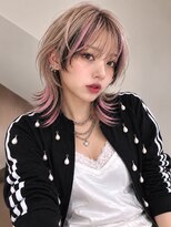 ソレイユトウキョウシブヤ(SOLEIL TOKYO shibuya) 16.黒髪×ピンクが映えるハイトーンウルフ