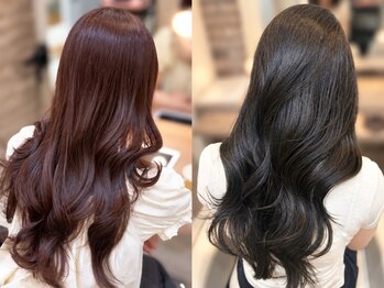 ヘアーアンドメイク シーク 八王子(HAIR&MAKE SeeK)の写真/【イルミナカラー認定サロン】SeeKしか作れない絶妙な色味と、透き通るような透明感で大人女性の魅力をUP♪