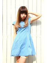 メリーランド 自由が丘(MerryLand) 眉上バングカジュアルロング ナチュラルストレート