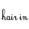 ヘアーイン(hair in)のお店ロゴ