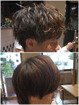 ネイビー(NAVY) 【NAVY】リアルサロンワーク！！ハーフスパイラルパーマ☆