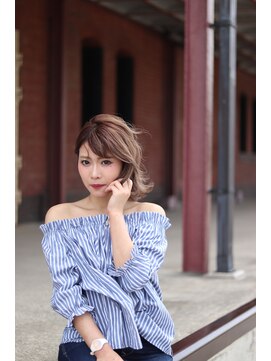 アース 菊名店(HAIR&MAKE EARTH) セクシー切りっぱなしボブ