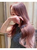 アプリコットラベンダー_チェリーブラウン_レイヤーロング