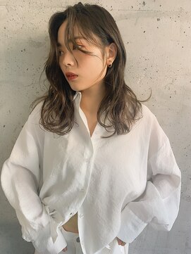 クラフト ヘア デザイン(CRAFT HAIR DESIGN) カジュアルウェーブミディ // 大人グレージュ