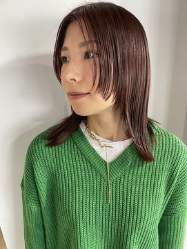 マスタード(MASTARD) 顔まわりレイヤーカット×スリークミディ×小顔ミディ