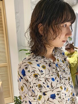 コフィー バイ メルト 吉祥寺(cofy by melt) 【三ツ井純】顔まわりレイヤーカット レイヤーボブパーマお洒落