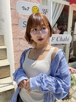 アンククロス 青山店(ANKH CROSS)&nbsp;イヤリングカラー×ショートボブ