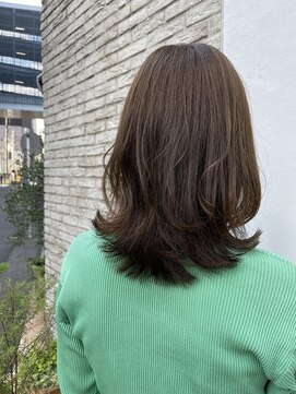 ミント バイ フォルテ(mint by FORTE) オリーブグレージュ×レイヤーカット