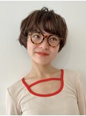 マッシュショート/ベージュ
