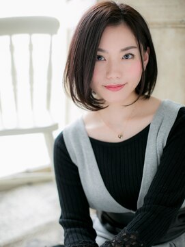 エン(eN.) アッシュブラック前下がりボブ30代40代50代a流山おおたかの森