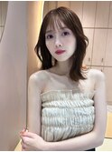 顔周りカット 韓国 くびれヘア シースルー haruhi 【大宮】
