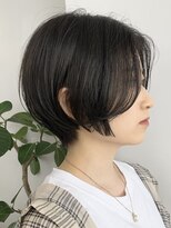 エリマバイフィフス 調布(elima by fifth) ショートボブカットミルクティーベージュブラウンタッセルボブ