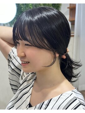 ビューブルー 亀戸錦糸町(VIEW BLUE) ◎美髪カールピンクブラウンエアリーロングセミディ似合わせ前髪