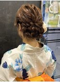 浴衣ヘアセット/浴衣着付/シニヨン/zest吉祥寺石川ひな