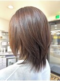 30代40代50代大人可愛いショートミディアムウルフレイヤー