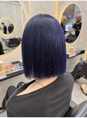 ホワイトグレージュミニウルフチェリーブラウンデジタルパーマ