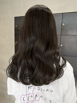 ヘアー アイス ルーチェ(HAIR ICI LUCE) ブリーチなしグレージュ透明感カラー大人夏カラーレイヤー/今枝