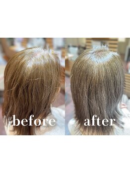 髪染め/白髪ぼかしハイライトなどお悩みに合わせたケアを ご提案◎グレイカラーはお任せ♪