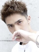 フィフス 大分(fifth)&nbsp;大分スパイキーパーマメンズカットスパイキーショート30代