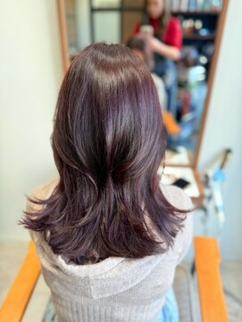 ナンバー リコ 名駅 ジャム 名古屋(N° rico JAM) ラベンダーブラウン　透明感カラー　髪質改善カラー　名駅