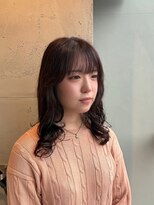 シアン 大須店(CYAN.)&nbsp;コテ巻き風パーマ×ピンクカラー【栄/矢場町/大須】