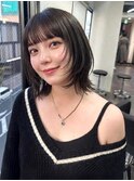 大人可愛い 小顔 似合わせ ワンホンレイヤー 透明感 ウルフ