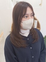 ムクヘアー(muk hair)&nbsp;【骨格補正】くびれフェイスレイヤー × ナチュラルブラウン