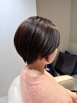 デイジー 丸みショート×縮毛矯正
