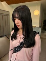 ローレンアオ(LOREN AO)&nbsp;ミルクティーブロンド/ダークブルー/デジタルパーマ/矢場町