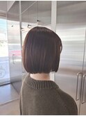夏カラー×大人クールなストレートボブ/黒髪/艶髪