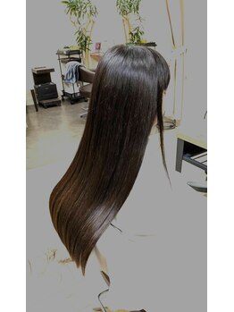 ビューティ堀出南松原本店 クルールの写真/【話題の酸性ストレート】うねりや広がりをしなやかに整え綺麗にまとまる指通りなめらかなストレートヘアに