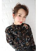 ビームズヘアー 後れ毛を活かした アレンジスタイル