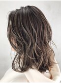 ハイライト_ことりベージュ毛先パーマ_ba255482