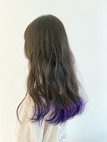 ヨンセンチメートル 金沢駅西店(4cm)&nbsp;ダークアッシュ×ブルーラベンダー（裾カラー）