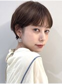 耳かけショート 前髪あり 丸み ショート ショートヘア 青山