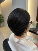 【ショート】長めショートボブ