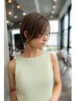 オースティン 流山おおたかの森(AUSTIN)&nbsp;大人かわいい前髪セシルカットココアブラウンフリンジウェーブ