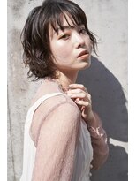 ハナビ(Hanabi)&nbsp;グレージュシースルーバングショートサイド2