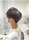ツーブロックマッシュベース・束感ニュアンスパーマ
