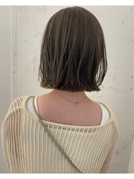 カウチ 板橋本町店(kauti) 柔らかいベージュと切りっぱなし外ハネボブ