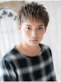 ハイトーン外国人風カラーの束感フェザーマッシュg札幌月寒
