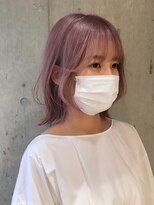 サンクプロジェクト(cinq PROJECT) ブリーチダブルカラーピンクベージュイルミナカラーハイトーン