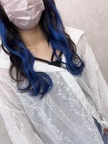 レヴェリー(REVERIE)&nbsp;#エクステ＃プルエクステ＃インナーカラー＃ブルー