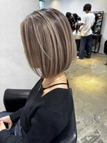 メリー オオサカ(Merly Osaka)&nbsp;超透明感！淡いカラーのバレイヤージュ_white ash beige_